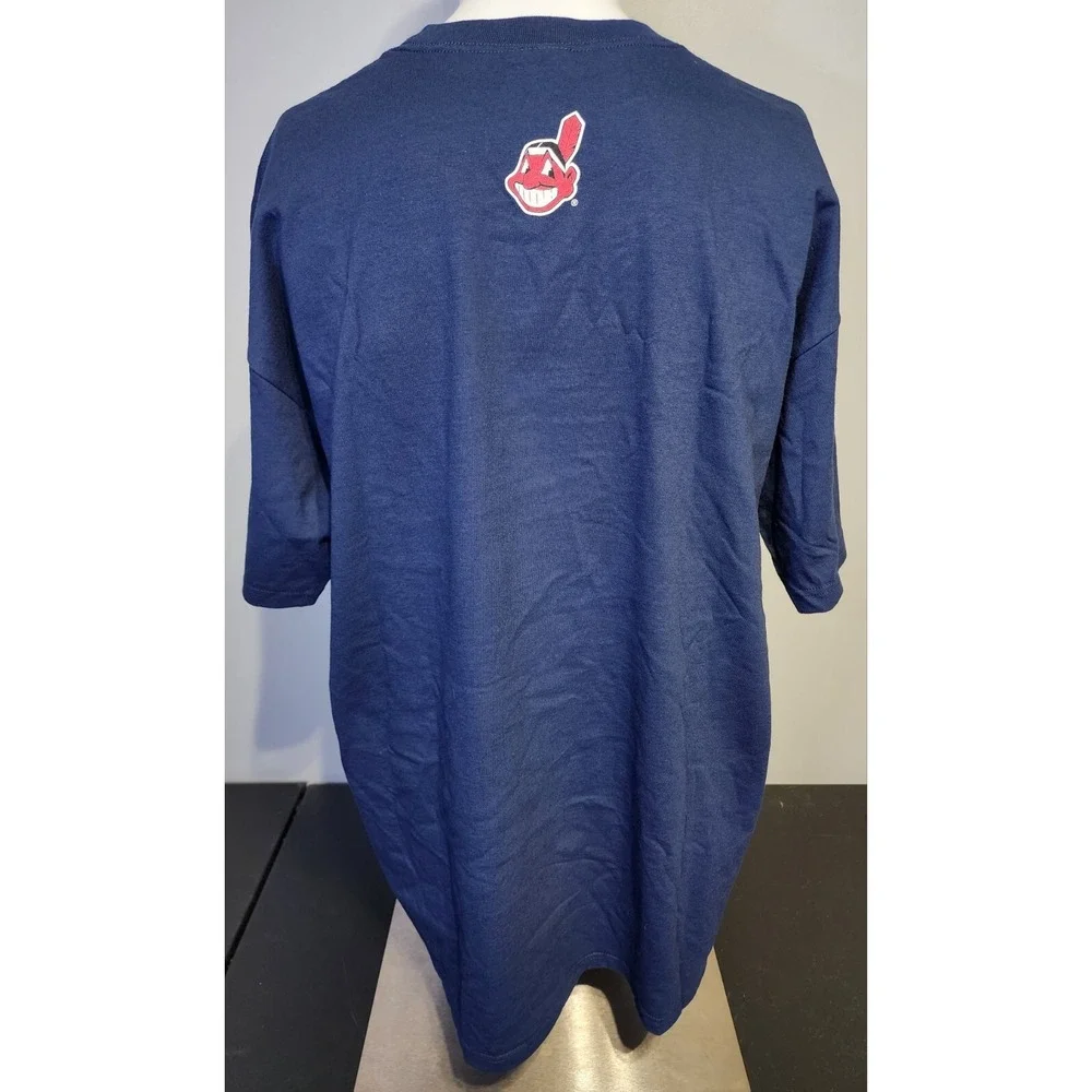Nike Team Cleveland Indians/Guardians‎ ALCD Mens Size XL Navy Blue MLB T-Shirt